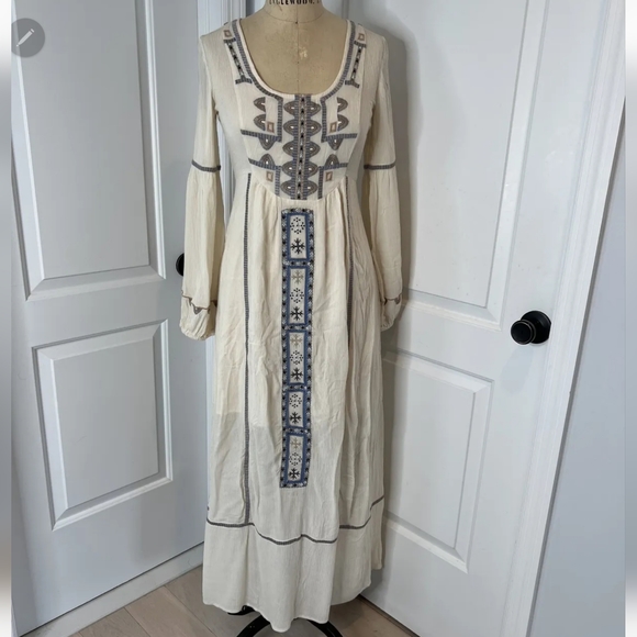 Free People Desert Winds Embroidered Boho Maxi Dress - Picture 3 of 16